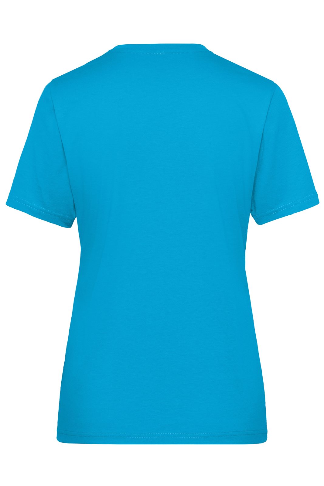 T-Shirt Damen Blau – Ladies' ORGANIC Workwear T-Shirt OCS Blended, Detailansicht