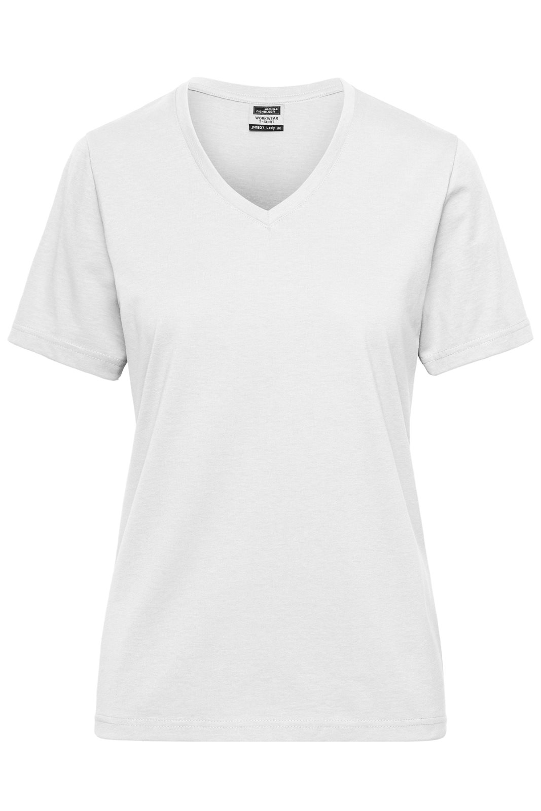 T-Shirt Damen Weiß – Ladies' ORGANIC Workwear T-Shirt OCS Blended