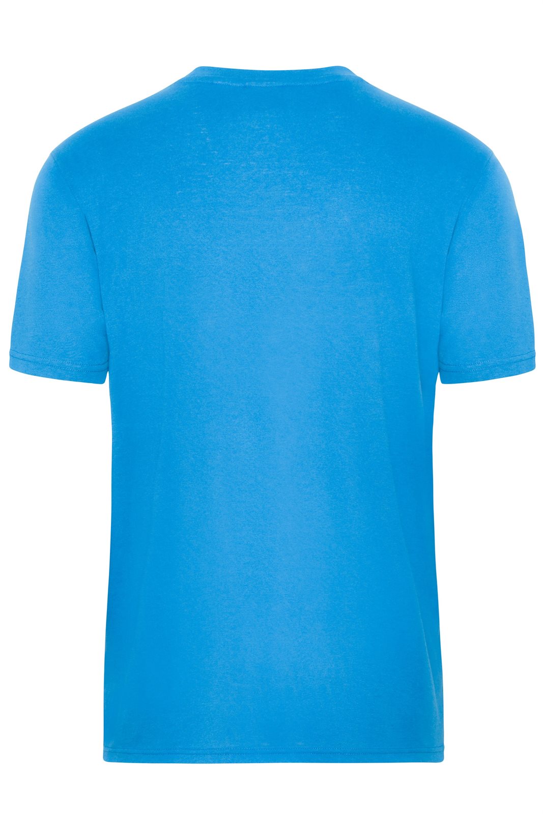 T-Shirt Herren Blau – Men's ORGANIC Workwear T-Shirt OCS Blended, Detailansicht
