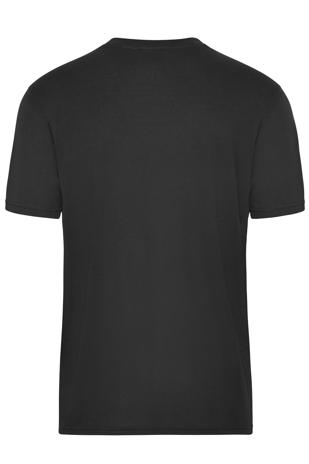 T-Shirt Herren Schwarz – Men's ORGANIC Workwear T-Shirt OCS Blended, Detailansicht