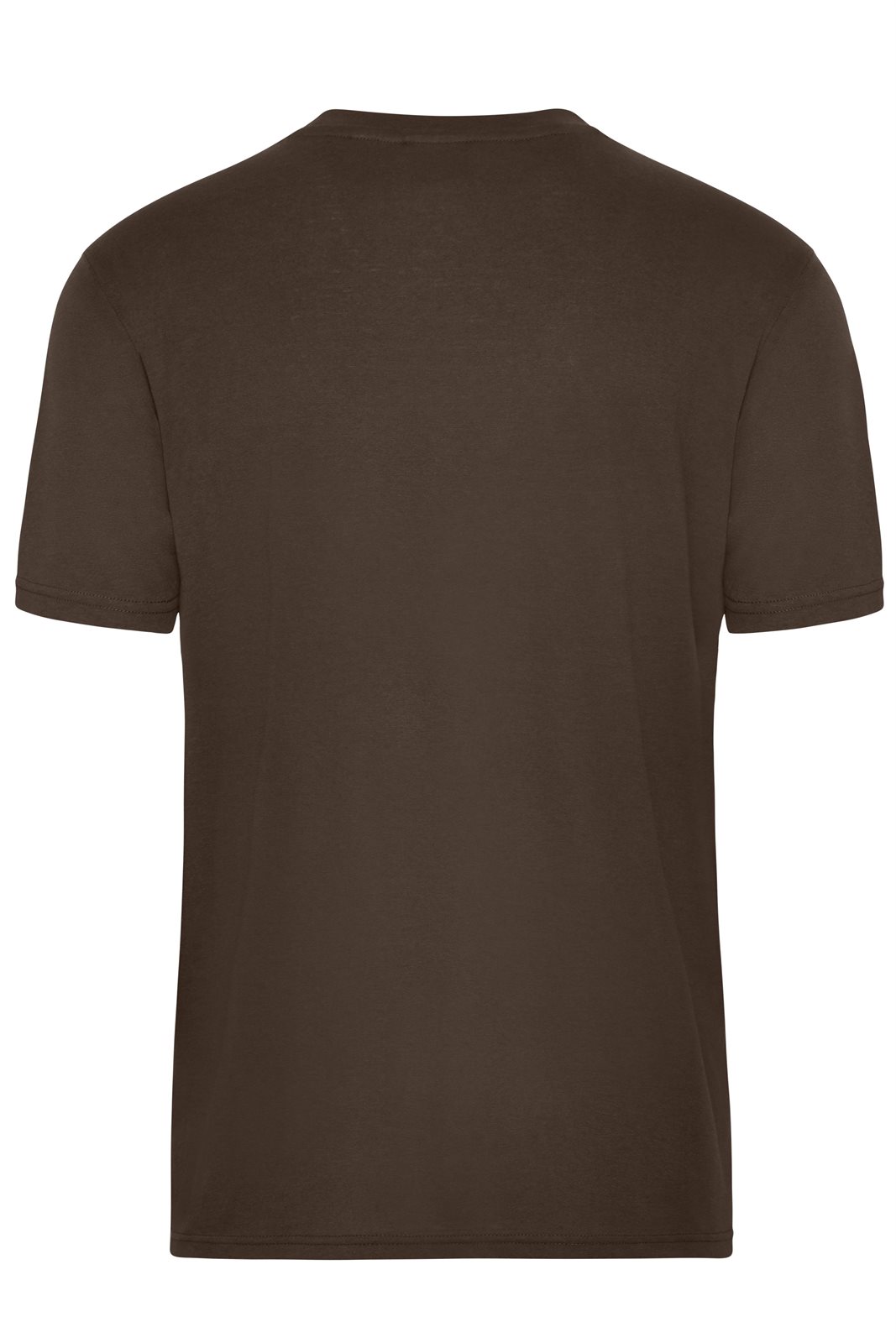 T-Shirt Herren Braun – Men's ORGANIC Workwear T-Shirt OCS Blended, Detailansicht