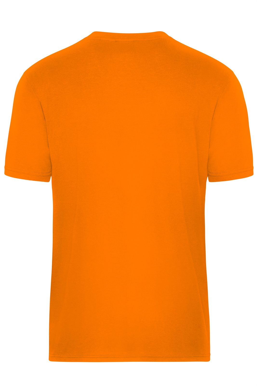 T-Shirt Herren Orange – Men's ORGANIC Workwear T-Shirt OCS Blended, Detailansicht