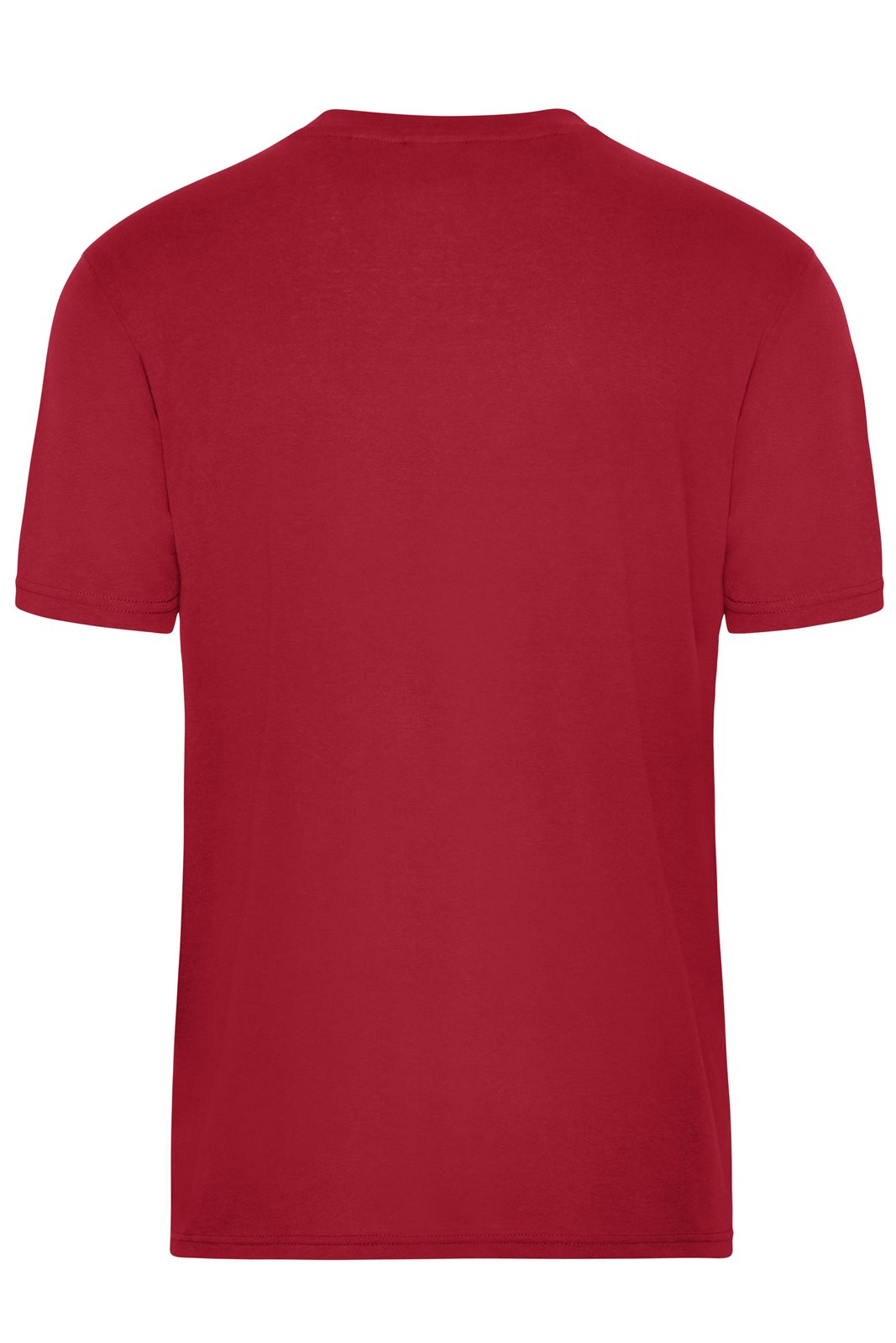 T-Shirt Herren Rot – Men's ORGANIC Workwear T-Shirt OCS Blended, Detailansicht