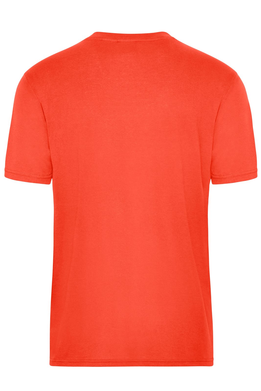 T-Shirt Herren Orange – Men's ORGANIC Workwear T-Shirt OCS Blended, Detailansicht