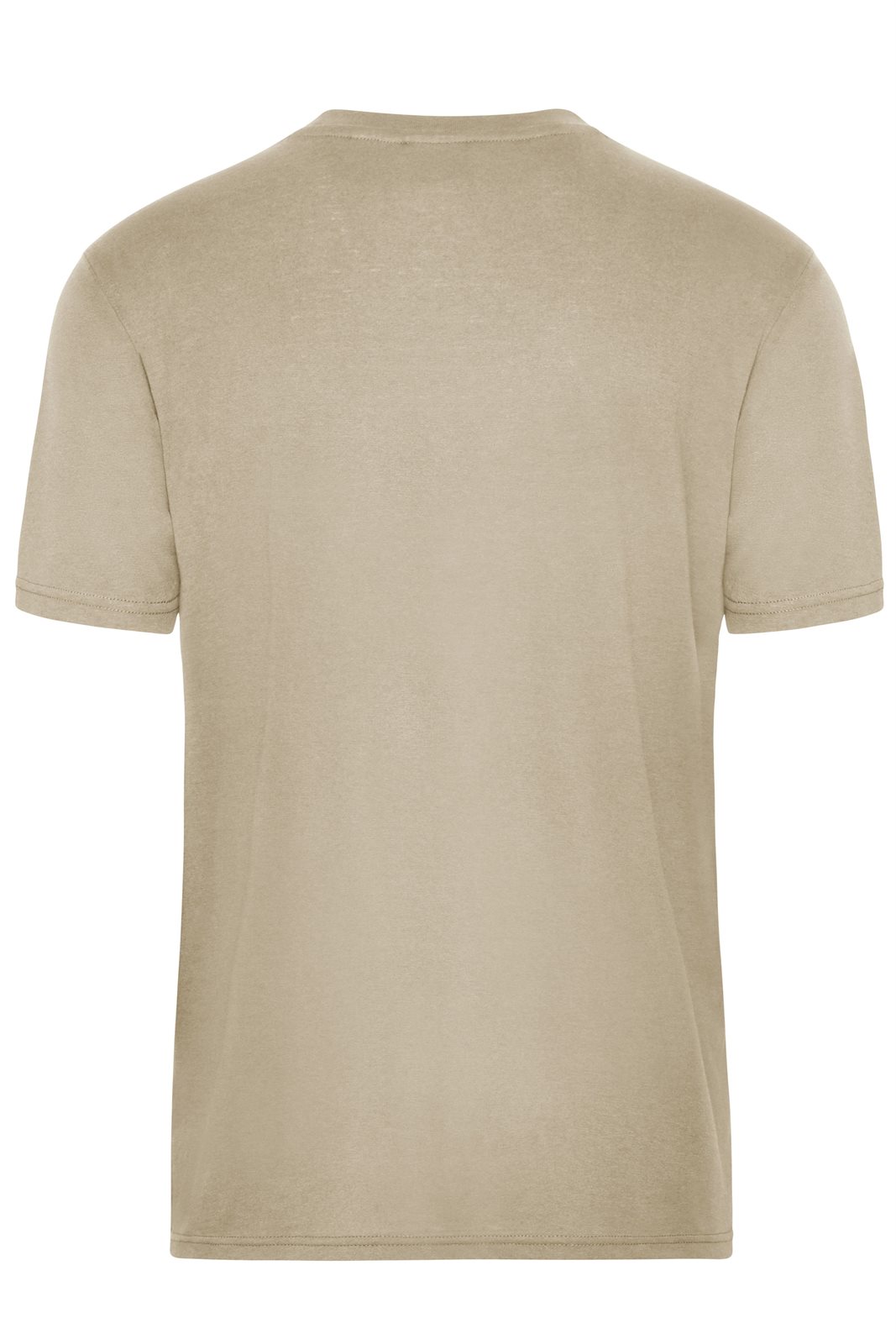 T-Shirt Herren Braun/Grau – Men's ORGANIC Workwear T-Shirt OCS Blended, Detailansicht