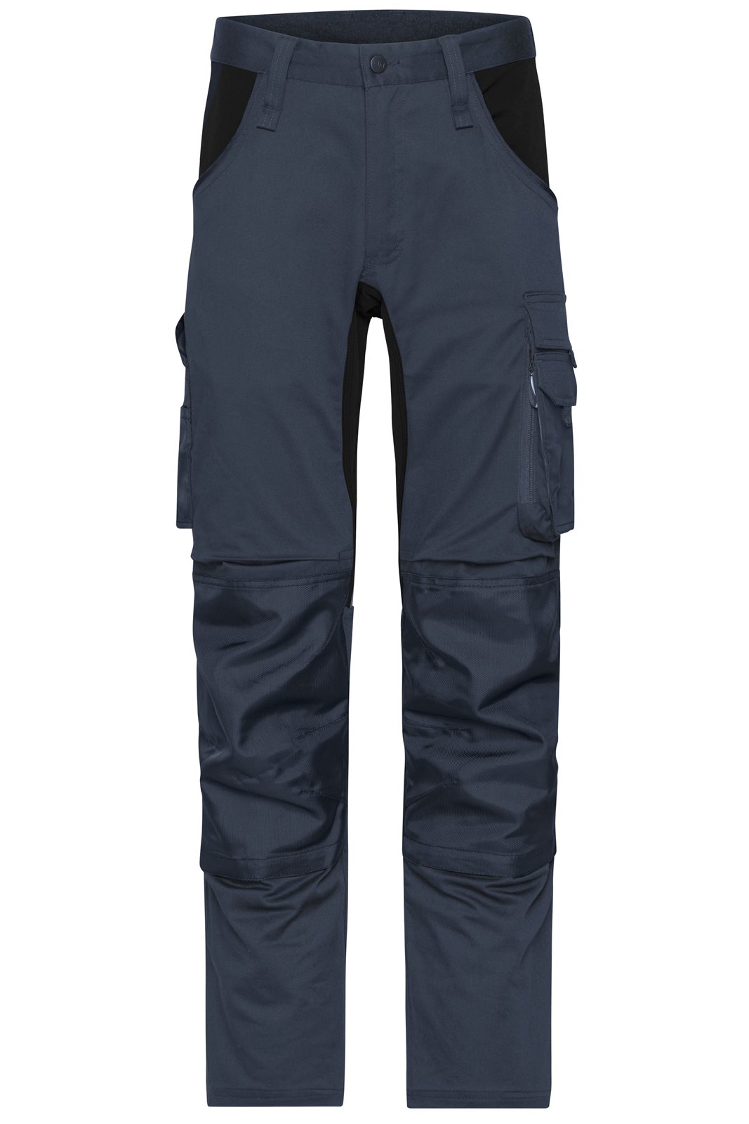 Hose Unisex Schwarz/Grau – Workwear Stretch-Pants Slim Line GRS