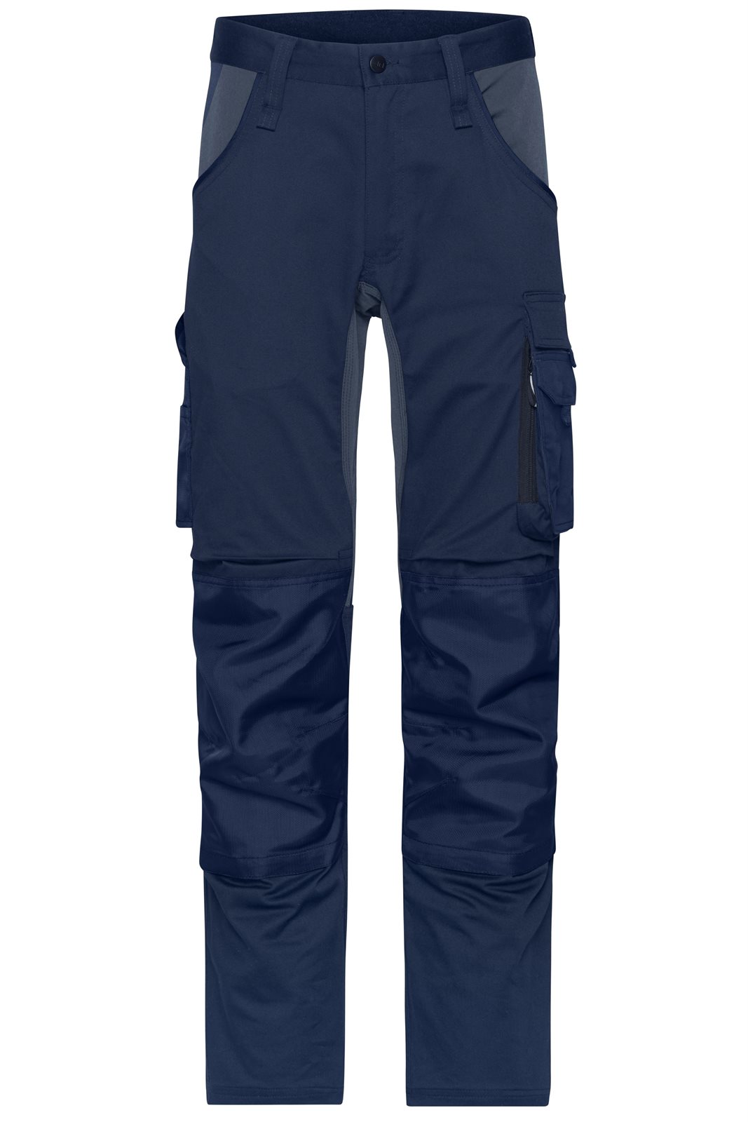 Hose Unisex Blau/Grau – Workwear Stretch-Pants Slim Line GRS