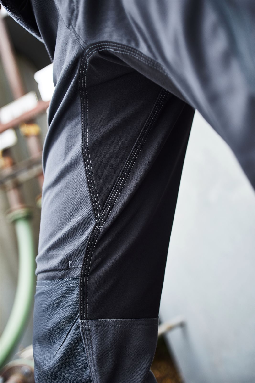 Hose Unisex – Workwear Stretch-Pants Slim Line GRS, Detailansicht