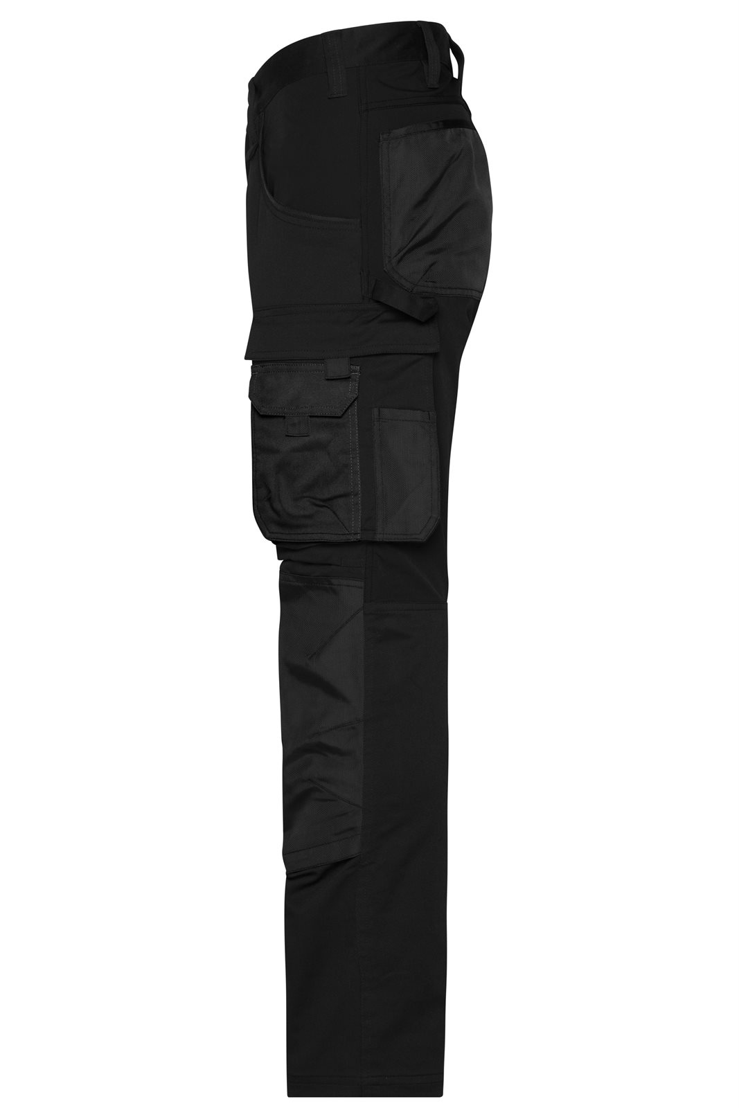 Hose Unisex Schwarz – Workwear Stretch-Pants Slim Line GRS, Detailansicht
