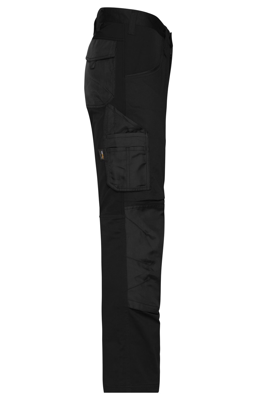 Hose Unisex Schwarz – Workwear Stretch-Pants Slim Line GRS, Detailansicht