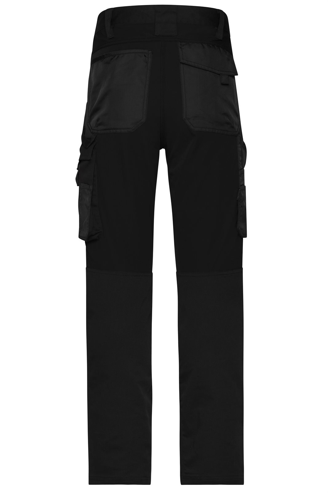 Hose Unisex Schwarz – Workwear Stretch-Pants Slim Line GRS, Detailansicht