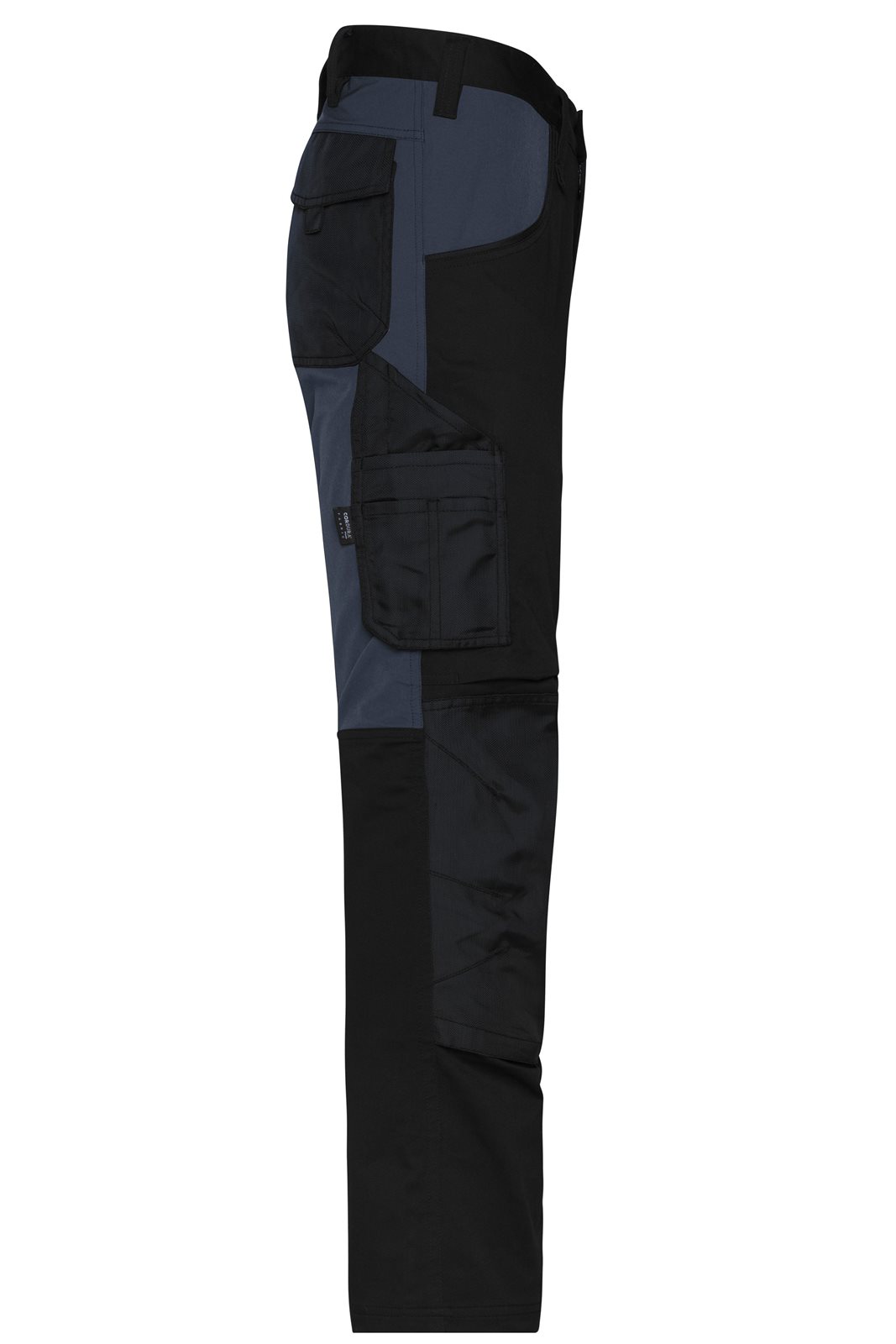 Hose Unisex Schwarz/Grau – Workwear Stretch-Pants Slim Line GRS, Detailansicht