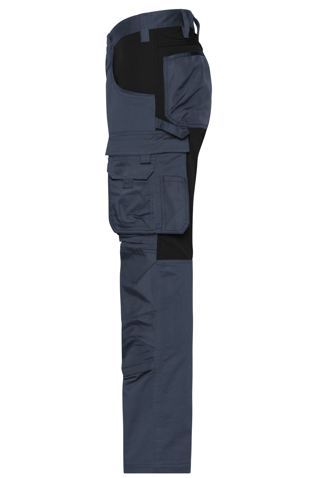 Hose Unisex Schwarz/Grau – Workwear Stretch-Pants Slim Line GRS, Detailansicht