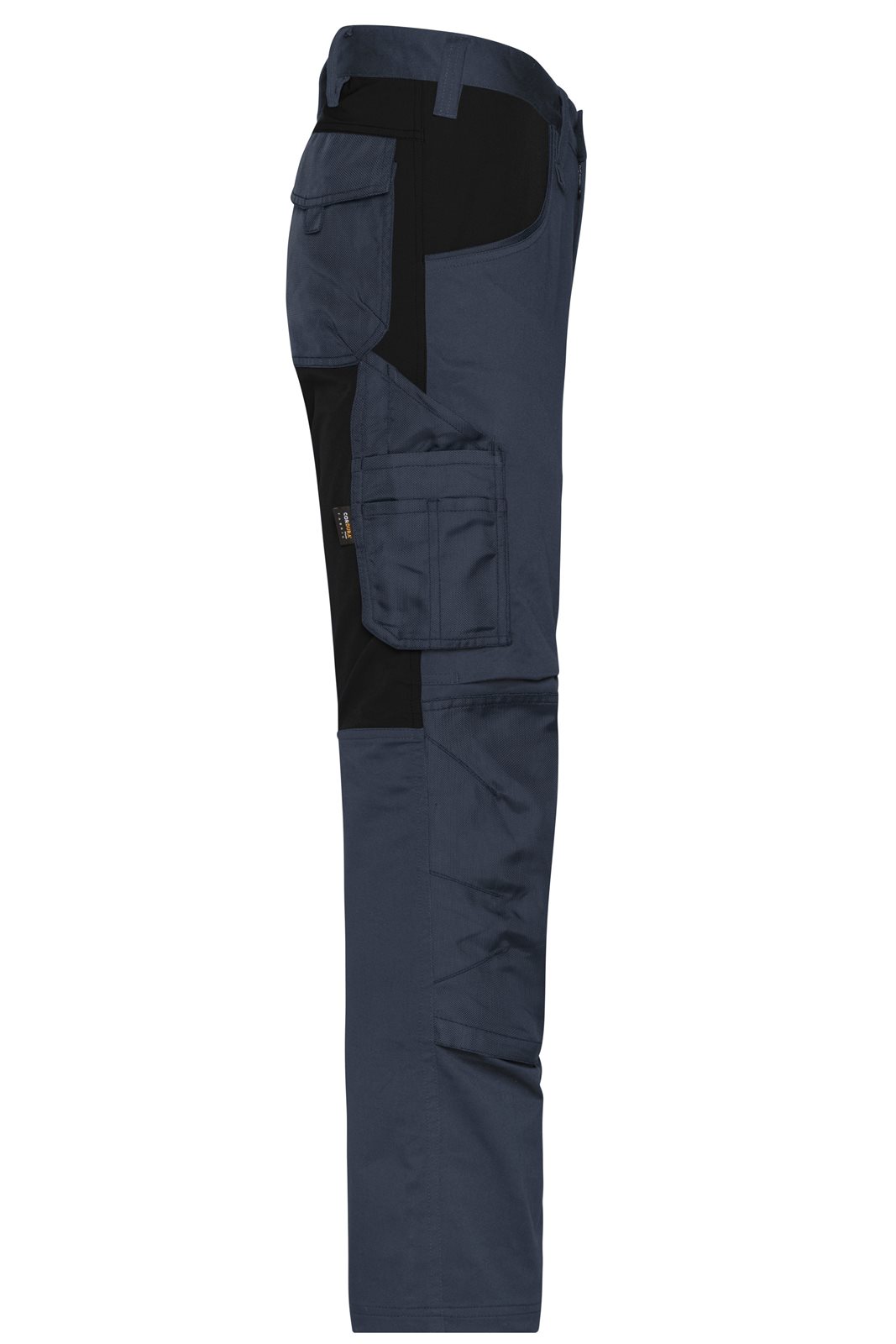 Hose Unisex Schwarz/Grau – Workwear Stretch-Pants Slim Line GRS, Detailansicht