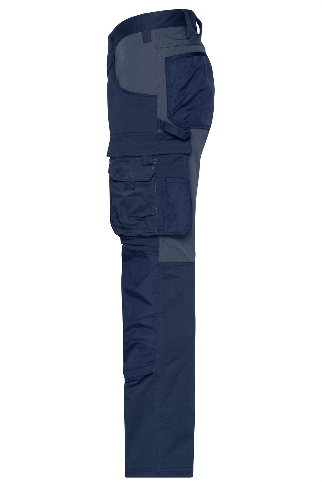 Hose Unisex Blau/Grau – Workwear Stretch-Pants Slim Line GRS, Detailansicht
