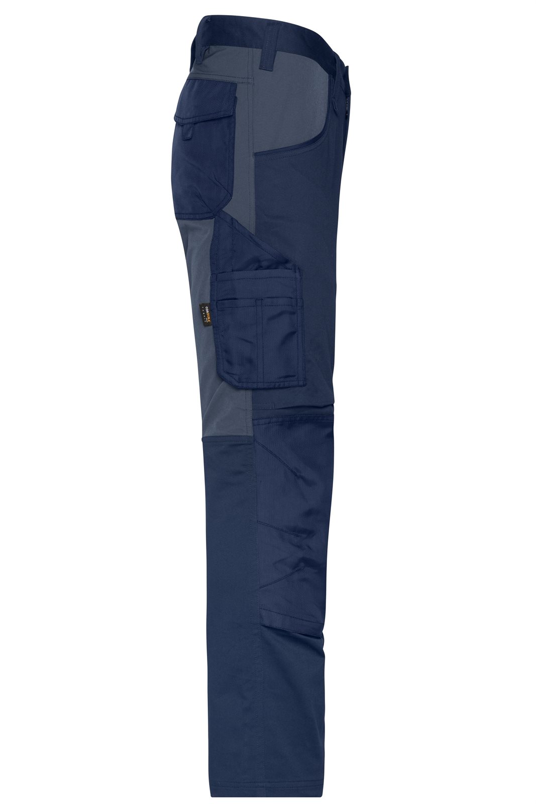 Hose Unisex Blau/Grau – Workwear Stretch-Pants Slim Line GRS, Detailansicht