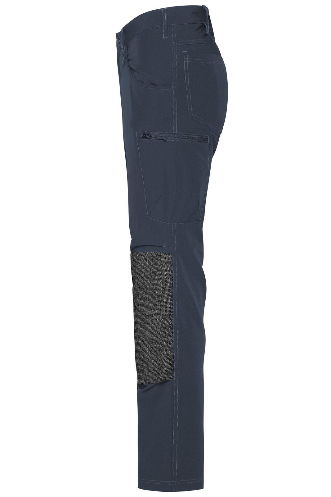 Hose Unisex Grau – Workwear Pants 4-Way Stretch Slim Line, Detailansicht