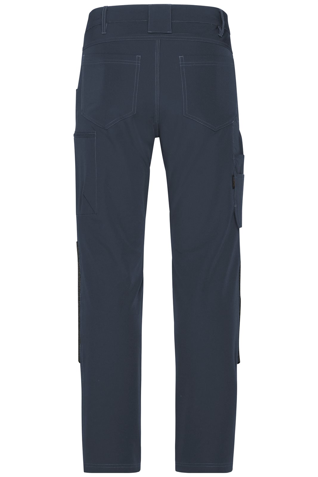 Hose Unisex Grau – Workwear Pants 4-Way Stretch Slim Line, Detailansicht