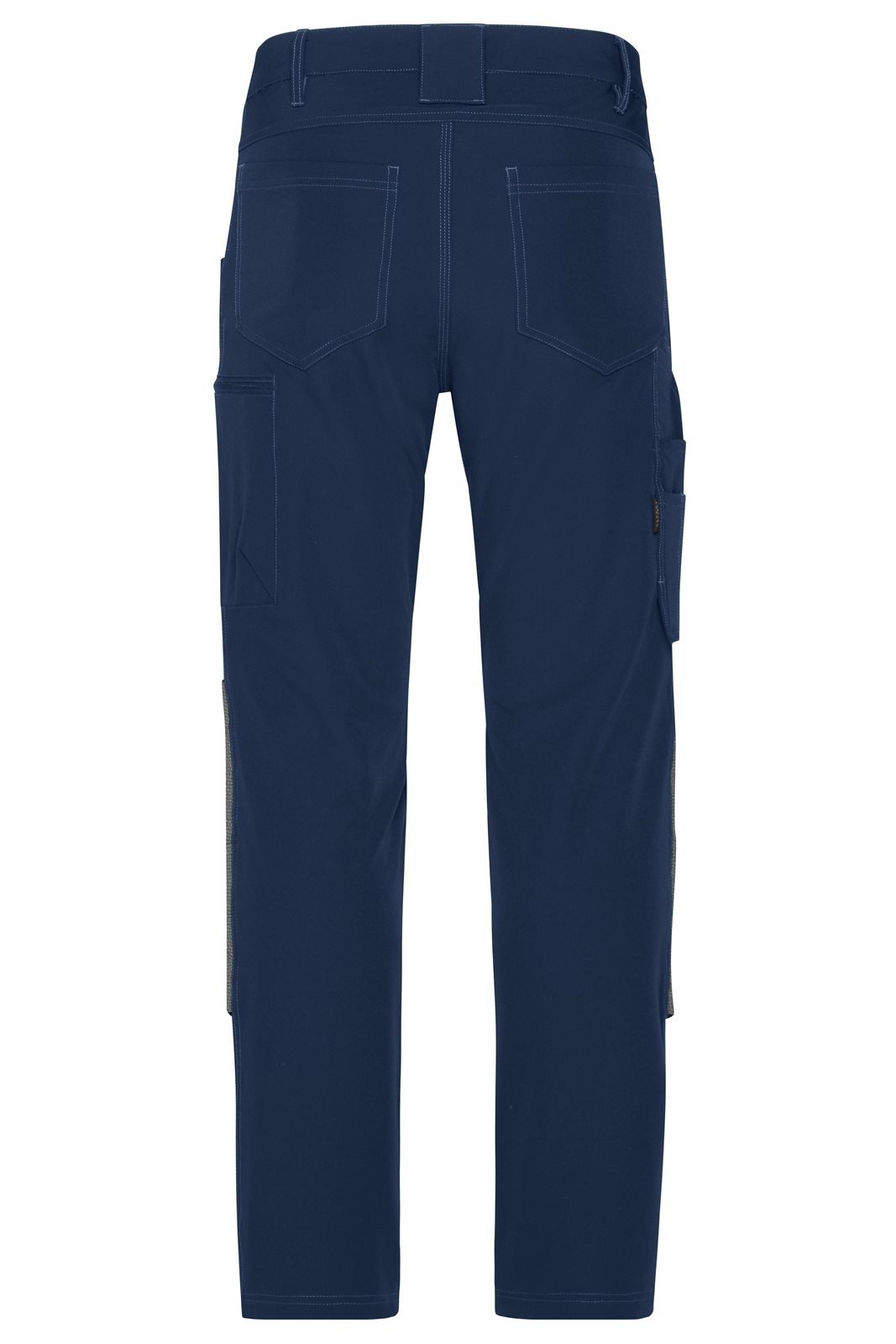 Hose Unisex Blau – Workwear Pants 4-Way Stretch Slim Line, Detailansicht