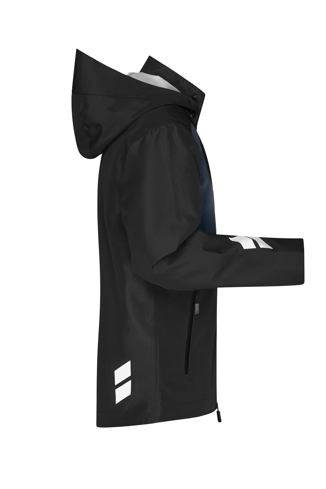 Jacke Unisex Schwarz/Grau – Hardshell Workwear Jacket GRS, Detailansicht