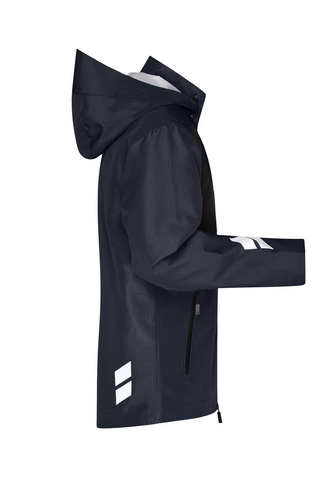 Jacke Unisex Schwarz/Grau – Hardshell Workwear Jacket GRS, Detailansicht