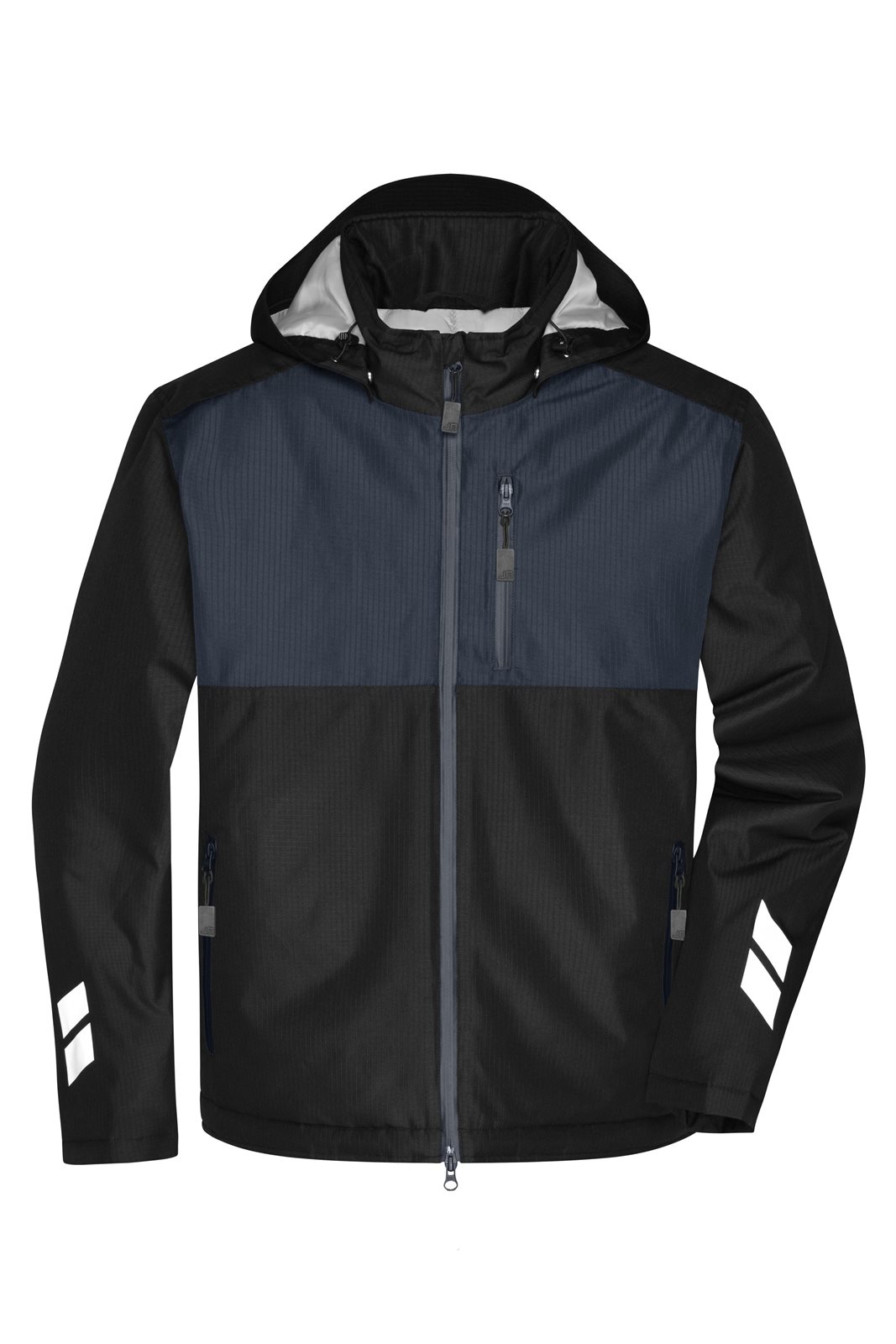 Jacke Unisex Schwarz/Grau – Padded Hardshell Workwear Jacket GRS