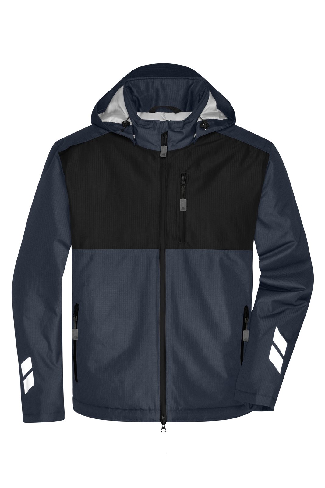 Jacke Unisex Schwarz/Grau – Padded Hardshell Workwear Jacket GRS