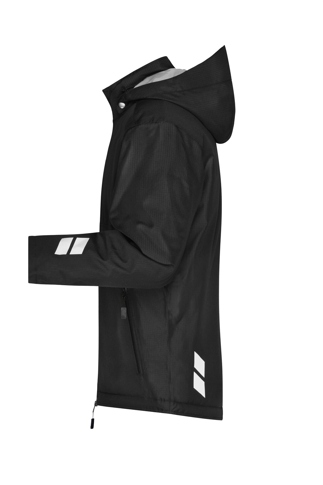 Jacke Unisex Schwarz – Padded Hardshell Workwear Jacket GRS, Detailansicht