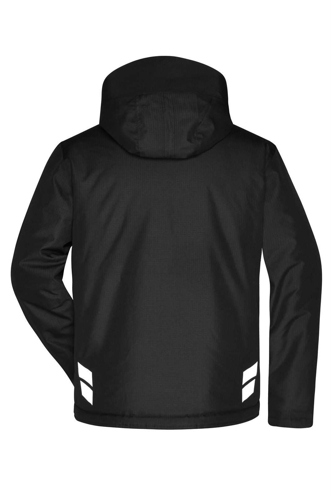 Jacke Unisex Schwarz/Grau – Padded Hardshell Workwear Jacket GRS, Detailansicht