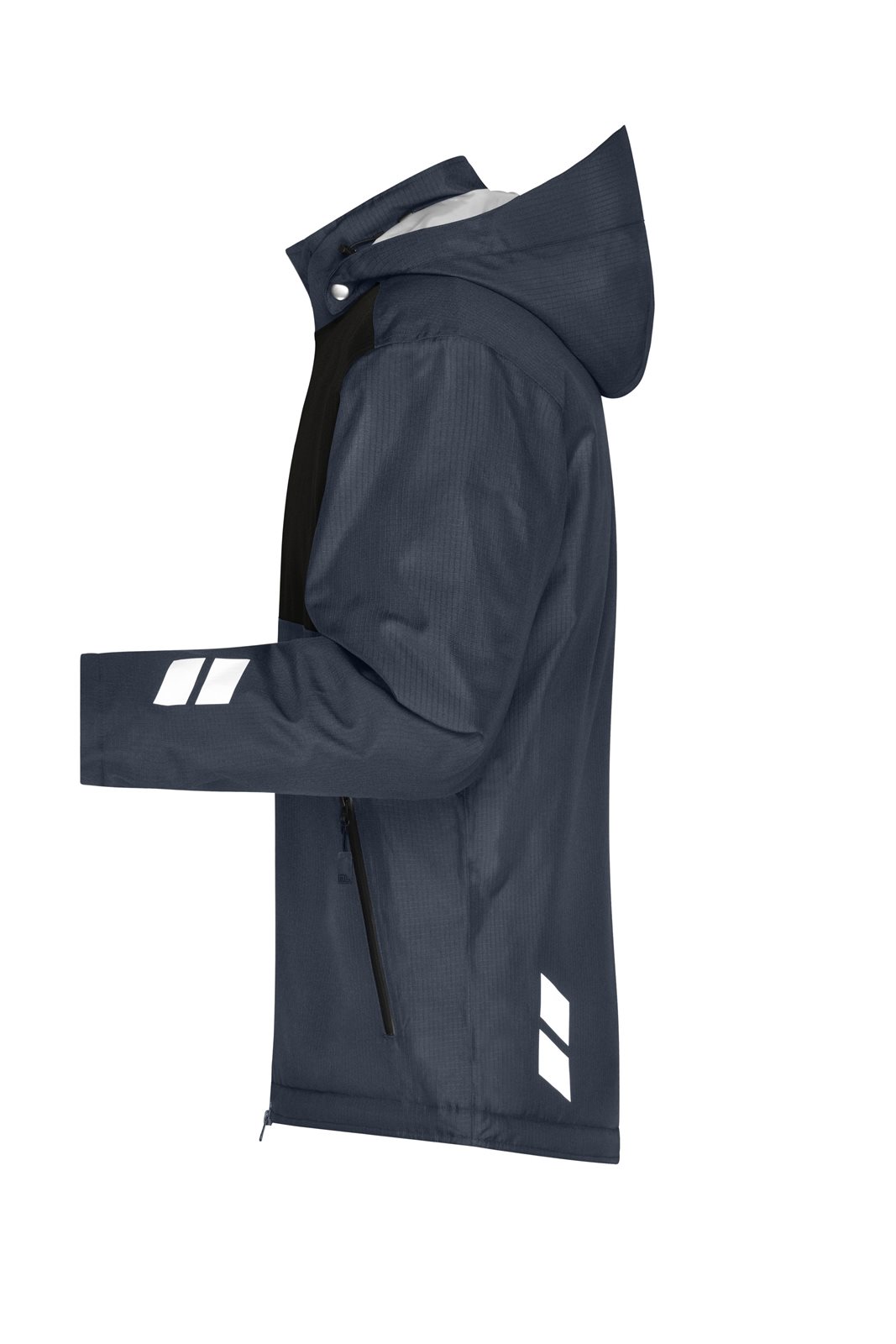Jacke Unisex Schwarz/Grau – Padded Hardshell Workwear Jacket GRS, Detailansicht