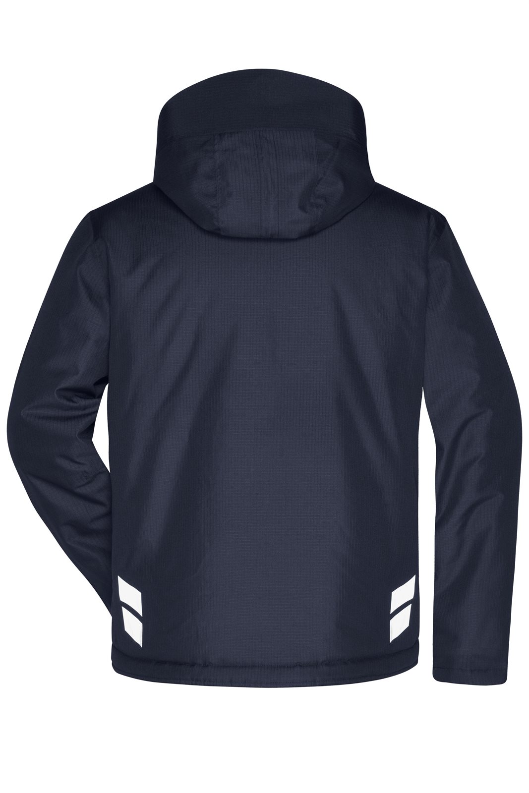 Jacke Unisex Blau/Grau – Padded Hardshell Workwear Jacket GRS, Detailansicht