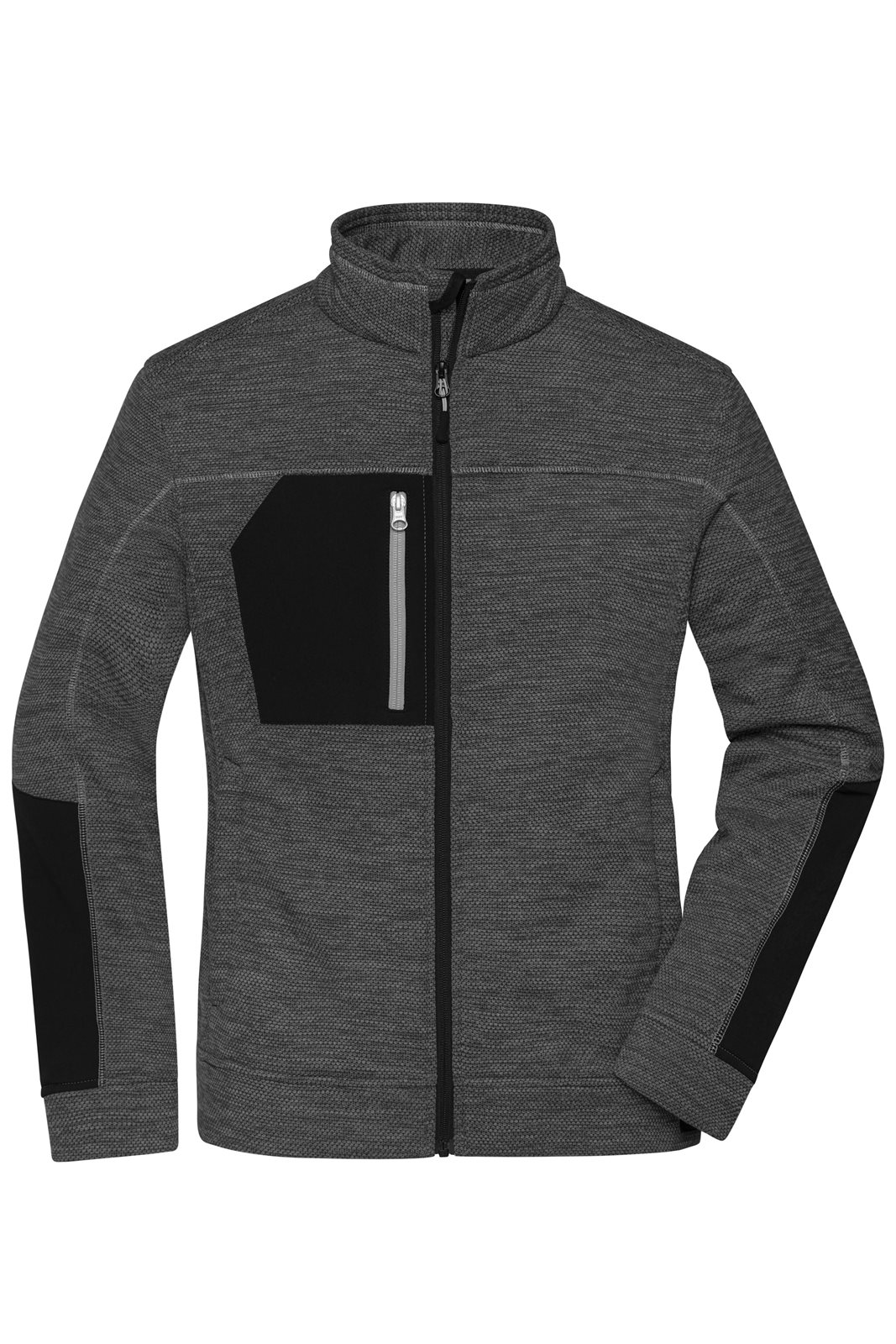 Jacke Damen Schwarz/Grau – Ladies' Structure Fleece Jacket GRS