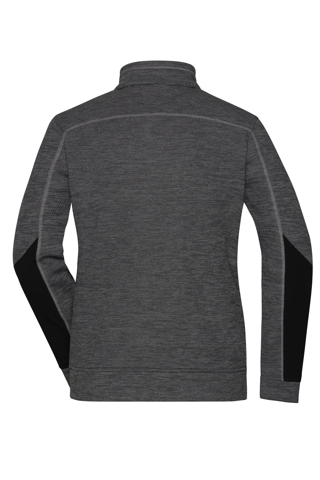 Jacke Damen Schwarz/Grau – Ladies' Structure Fleece Jacket GRS, Detailansicht