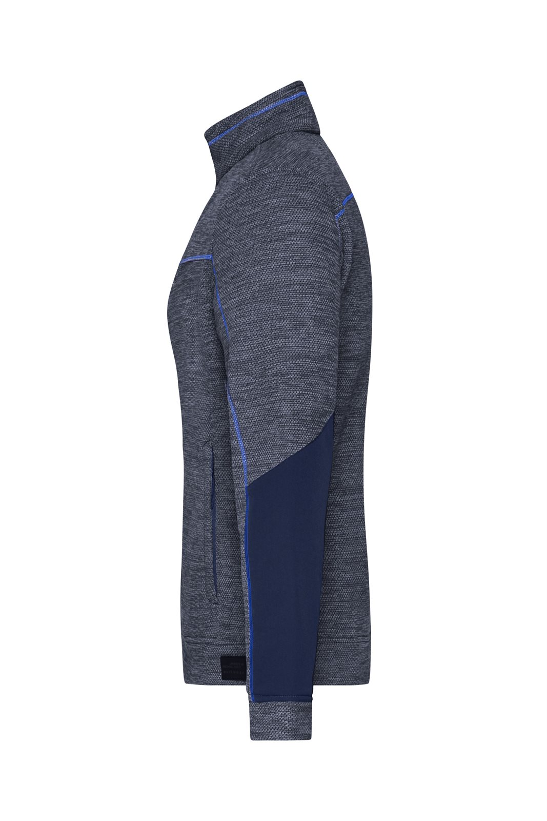 Jacke Damen Blau – Ladies' Structure Fleece Jacket GRS, Detailansicht