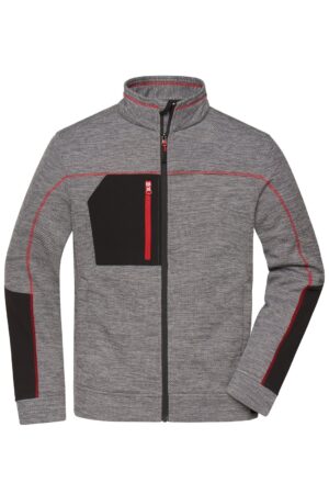 Jacke Herren Schwarz/Grau – Men's Structure Fleece Jacket GRS