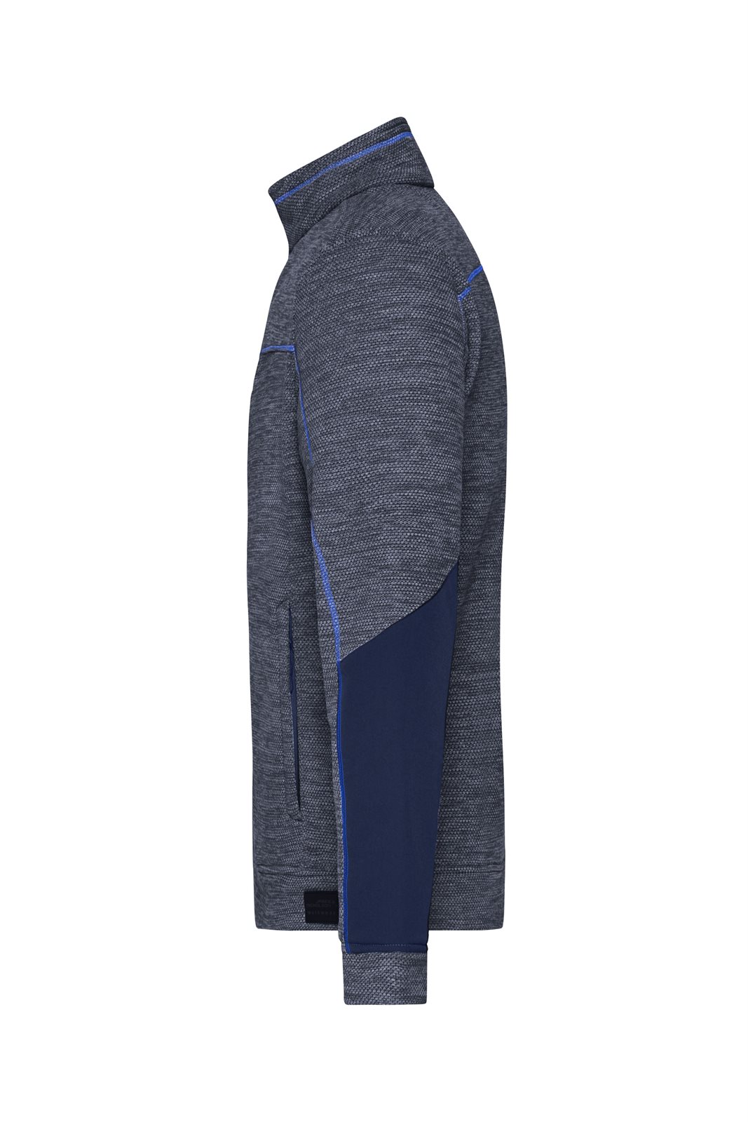 Jacke Herren Blau – Men's Structure Fleece Jacket GRS, Detailansicht