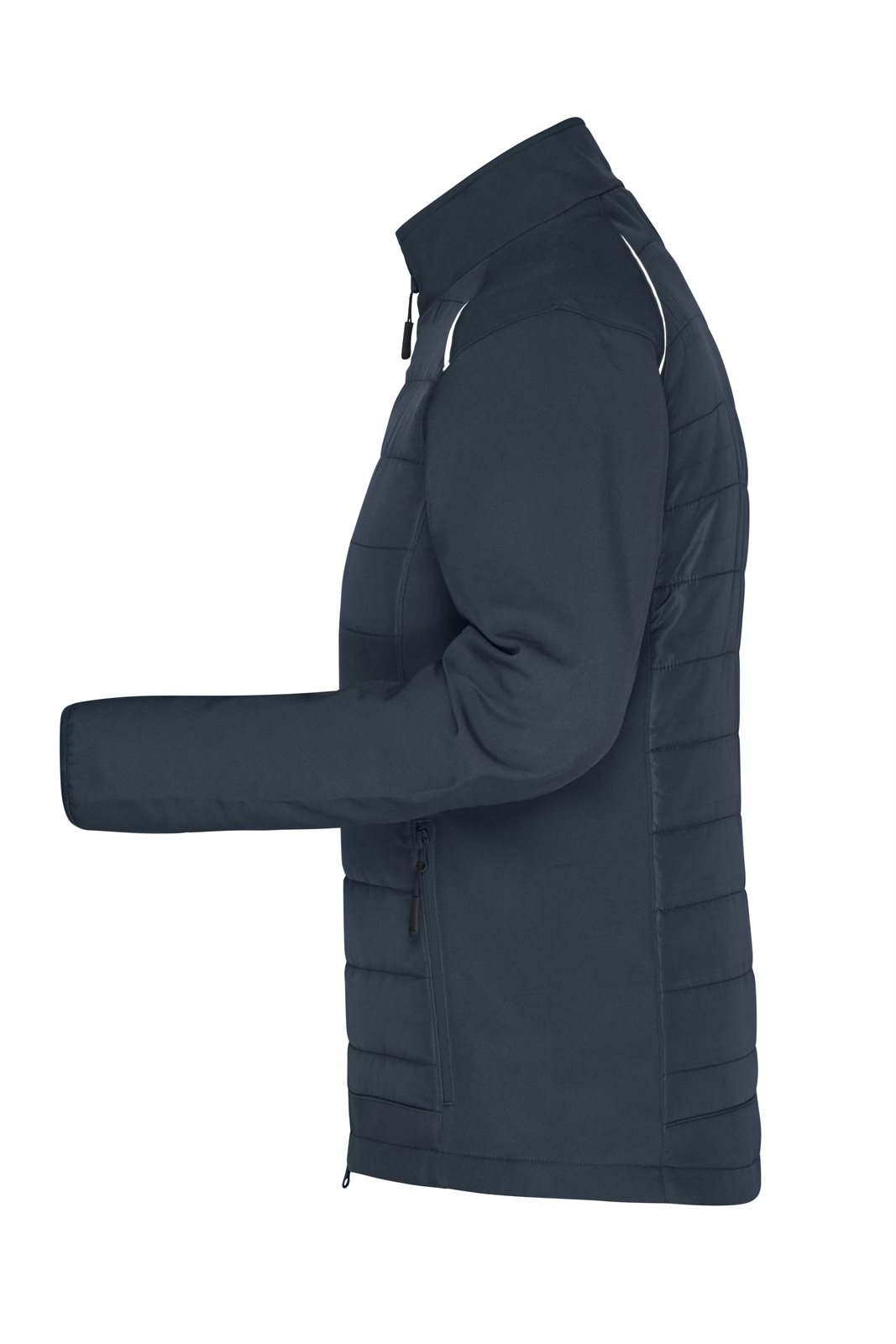 Jacke Damen Grau – Ladies' Hybrid Jacket GRS, Detailansicht
