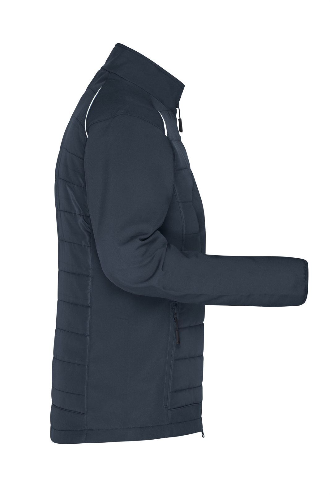 Jacke Damen Grau – Ladies' Hybrid Jacket GRS, Detailansicht