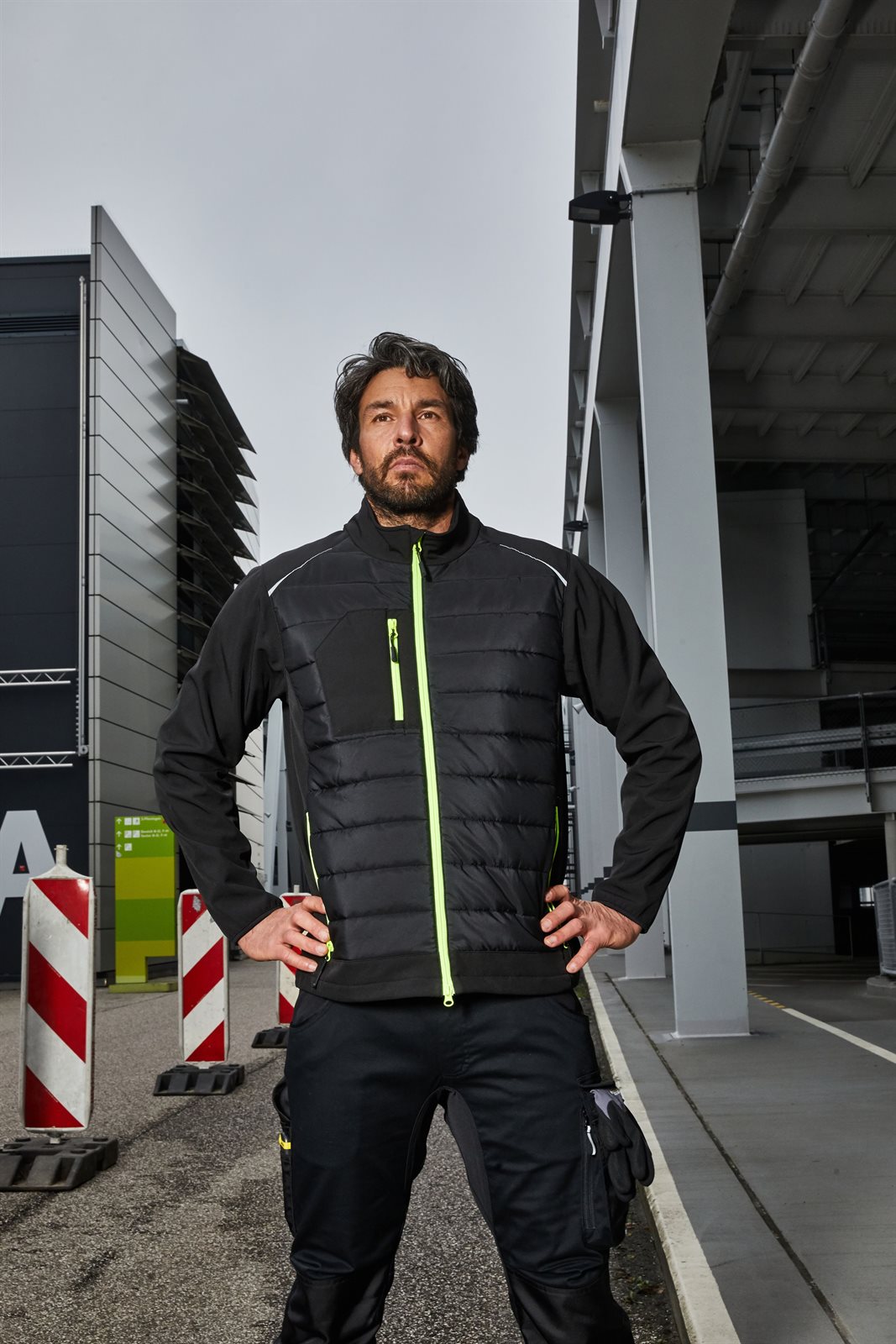 Jacke Herren – Men's Hybrid Jacket GRS, Detailansicht