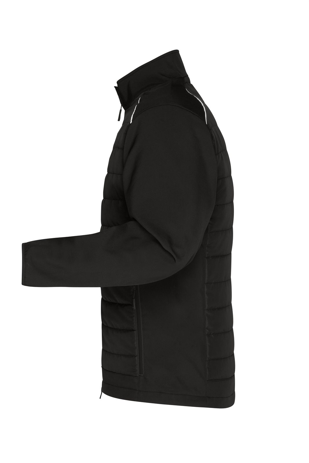 Jacke Herren Schwarz – Men's Hybrid Jacket GRS, Detailansicht