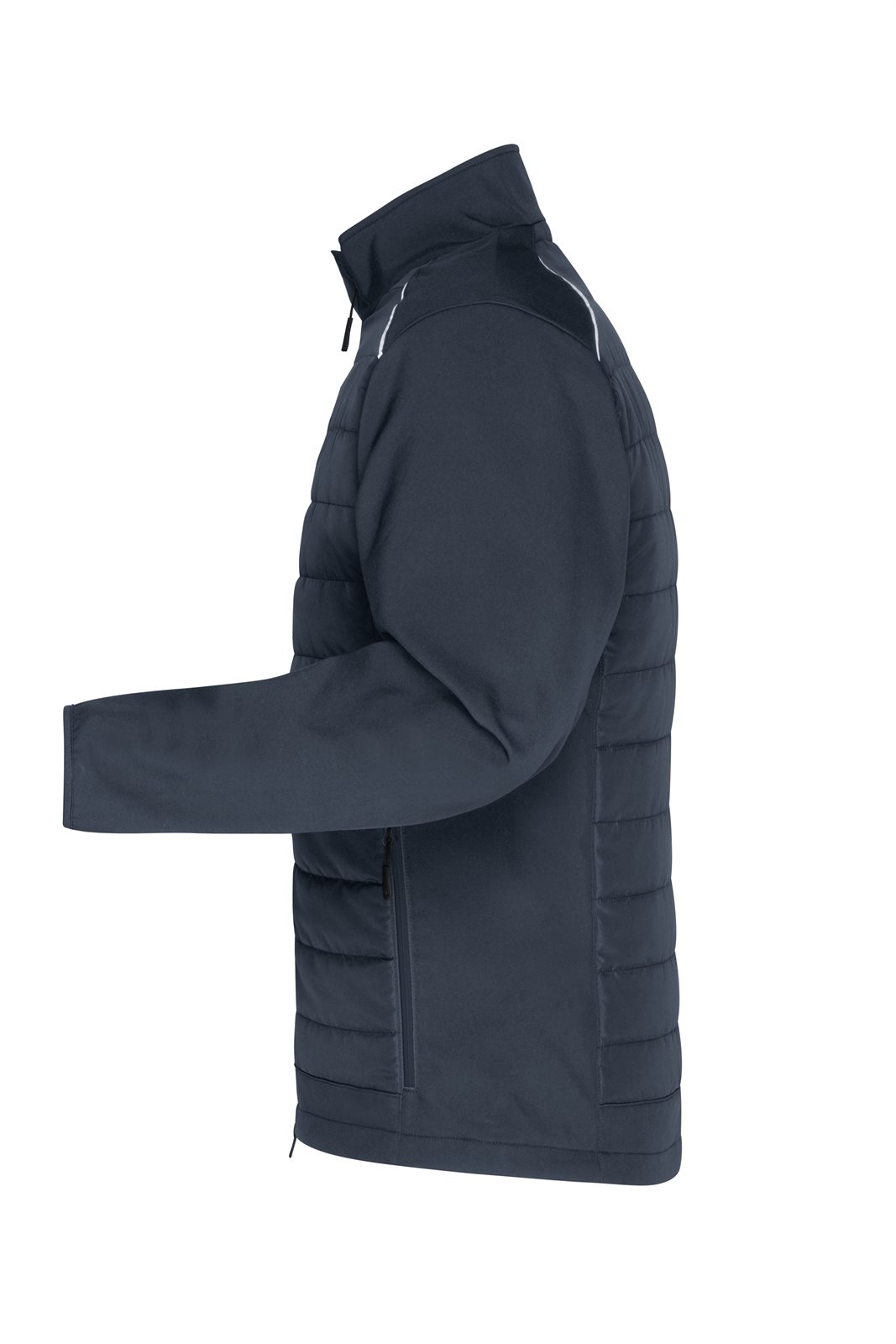 Jacke Herren Grau – Men's Hybrid Jacket GRS, Detailansicht