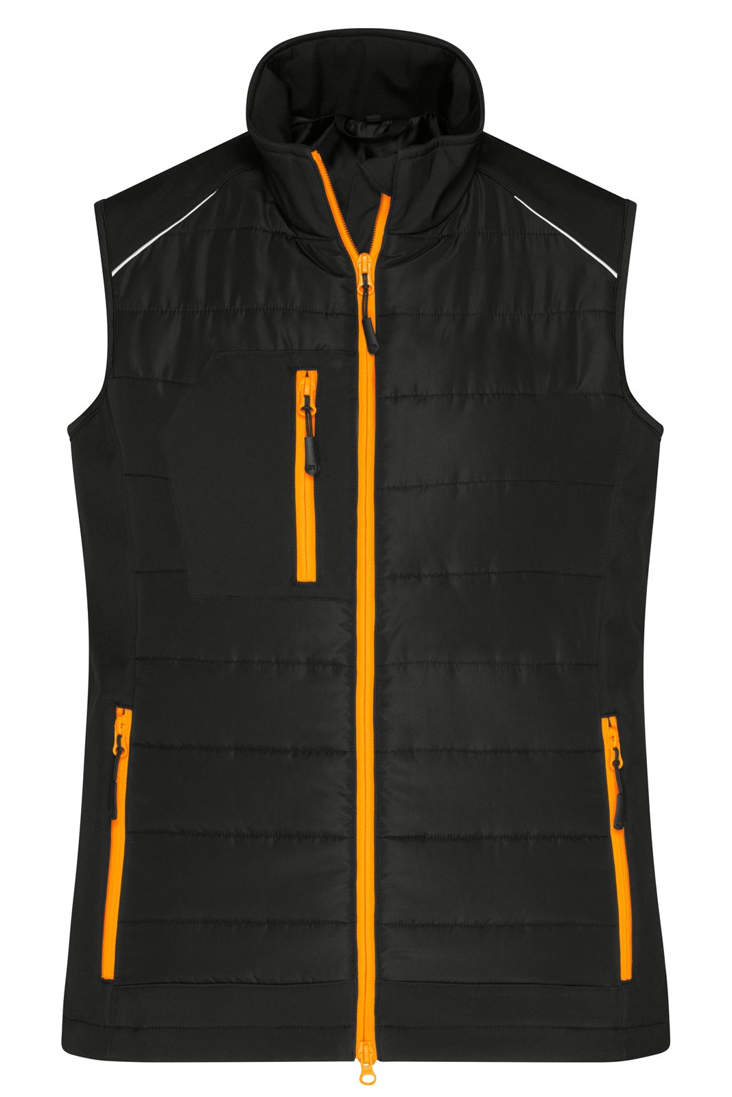 Weste Damen Schwarz/Orange/Neon – Ladies' Hybrid Vest GRS