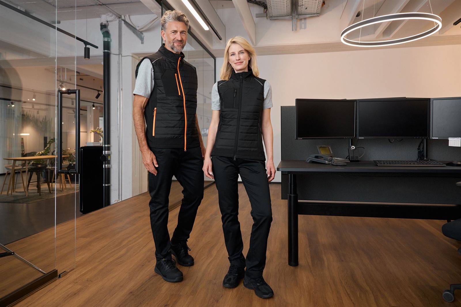 Weste Damen – Ladies' Hybrid Vest GRS, Detailansicht