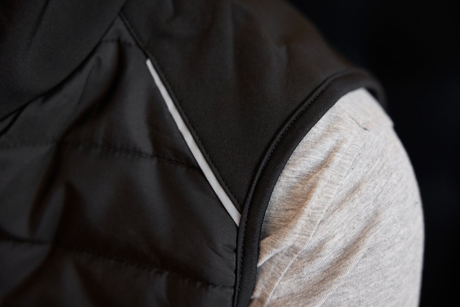 Weste Damen – Ladies' Hybrid Vest GRS, Detailansicht