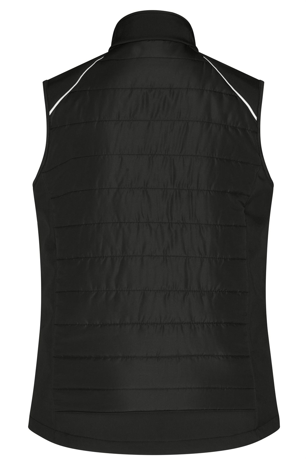 Weste Damen Schwarz/Gelb/Neon – Ladies' Hybrid Vest GRS, Detailansicht