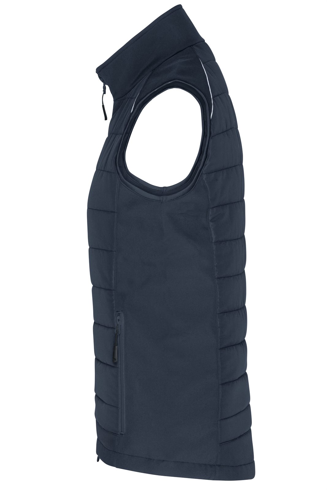 Weste Damen Grau – Ladies' Hybrid Vest GRS, Detailansicht