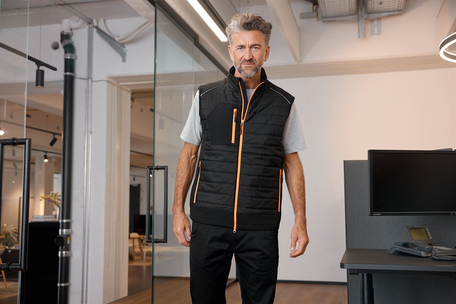Weste Herren – Men's Hybrid Vest GRS, Detailansicht