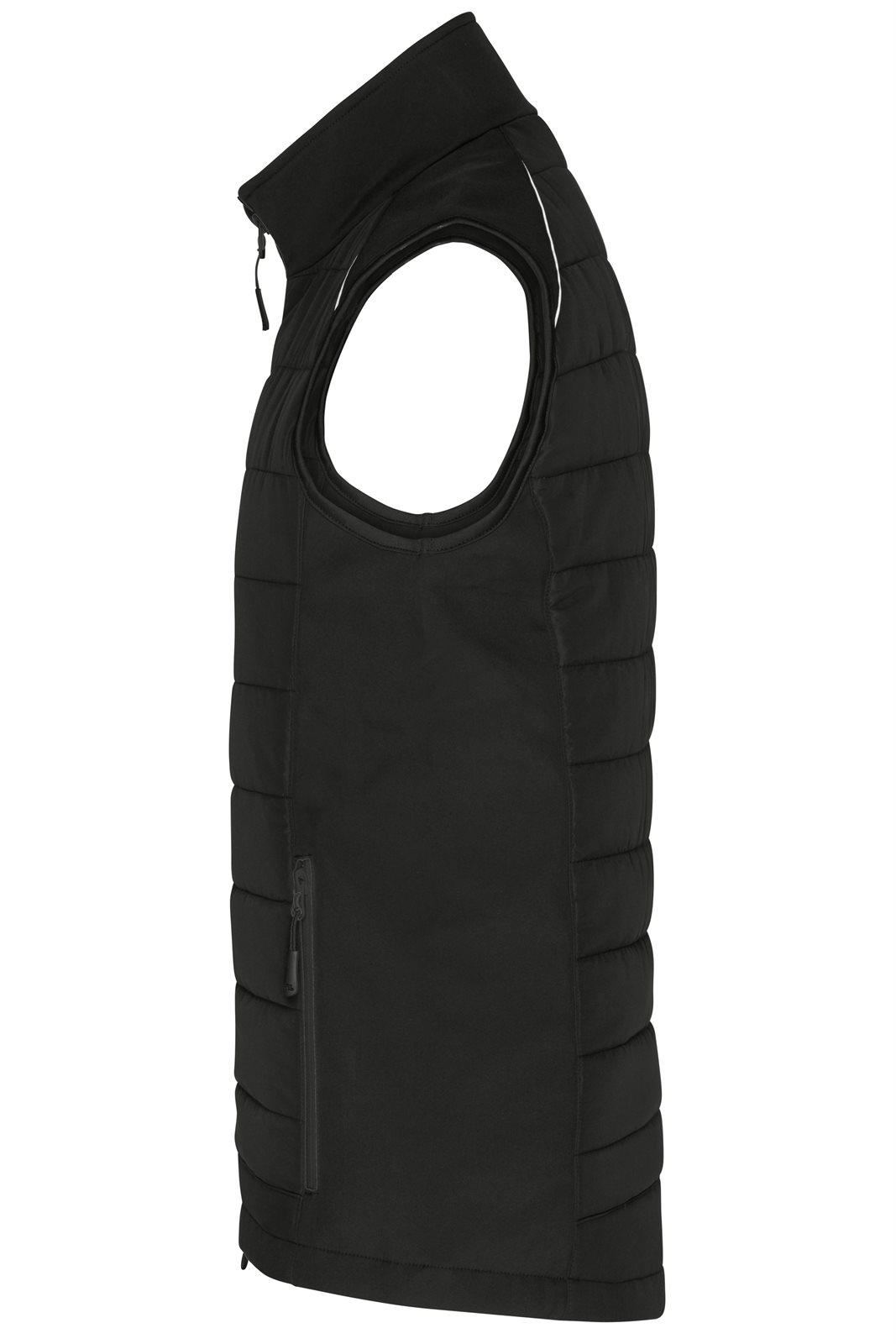 Weste Herren Schwarz – Men's Hybrid Vest GRS, Detailansicht
