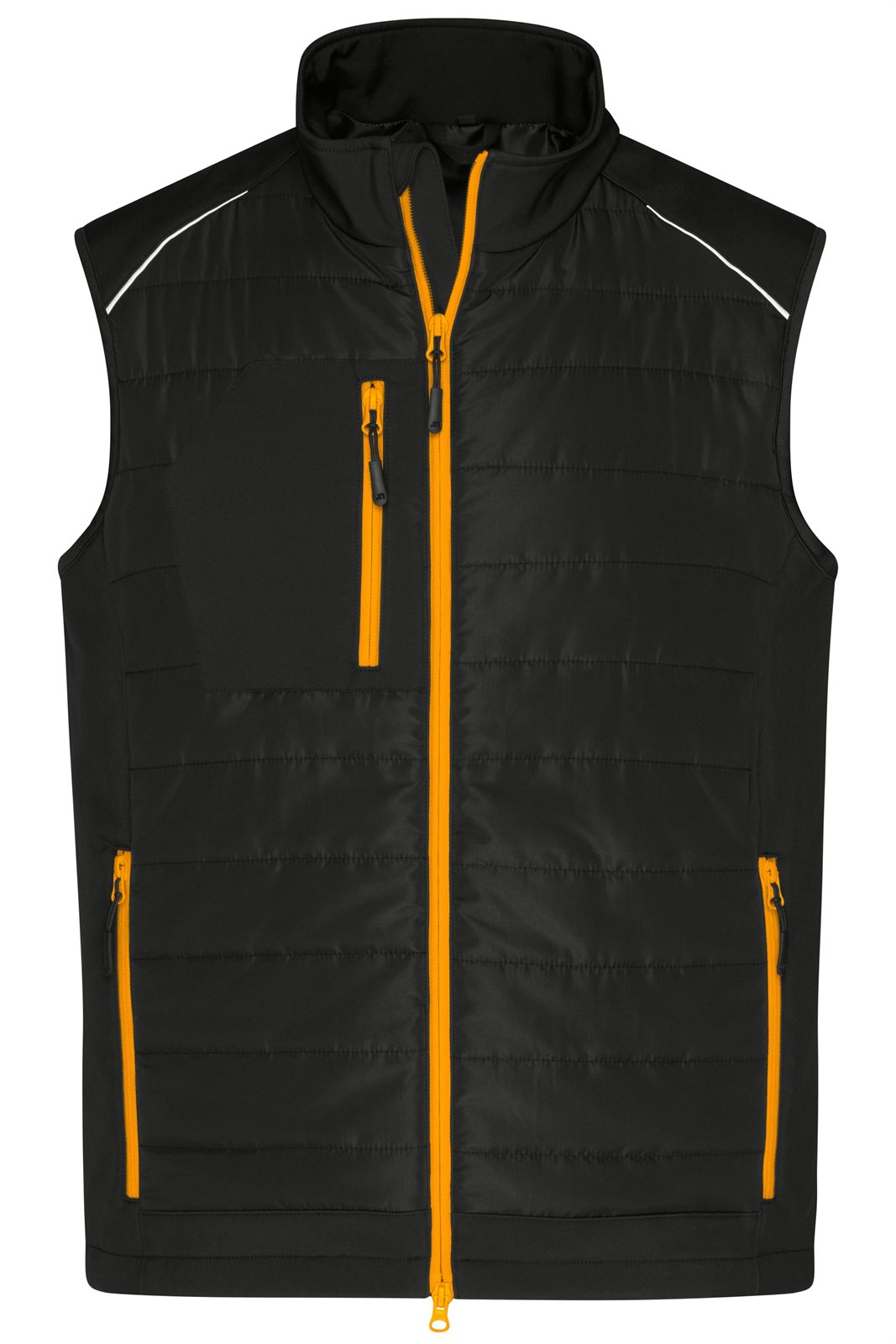 Weste Herren Schwarz/Orange/Neon – Men's Hybrid Vest GRS