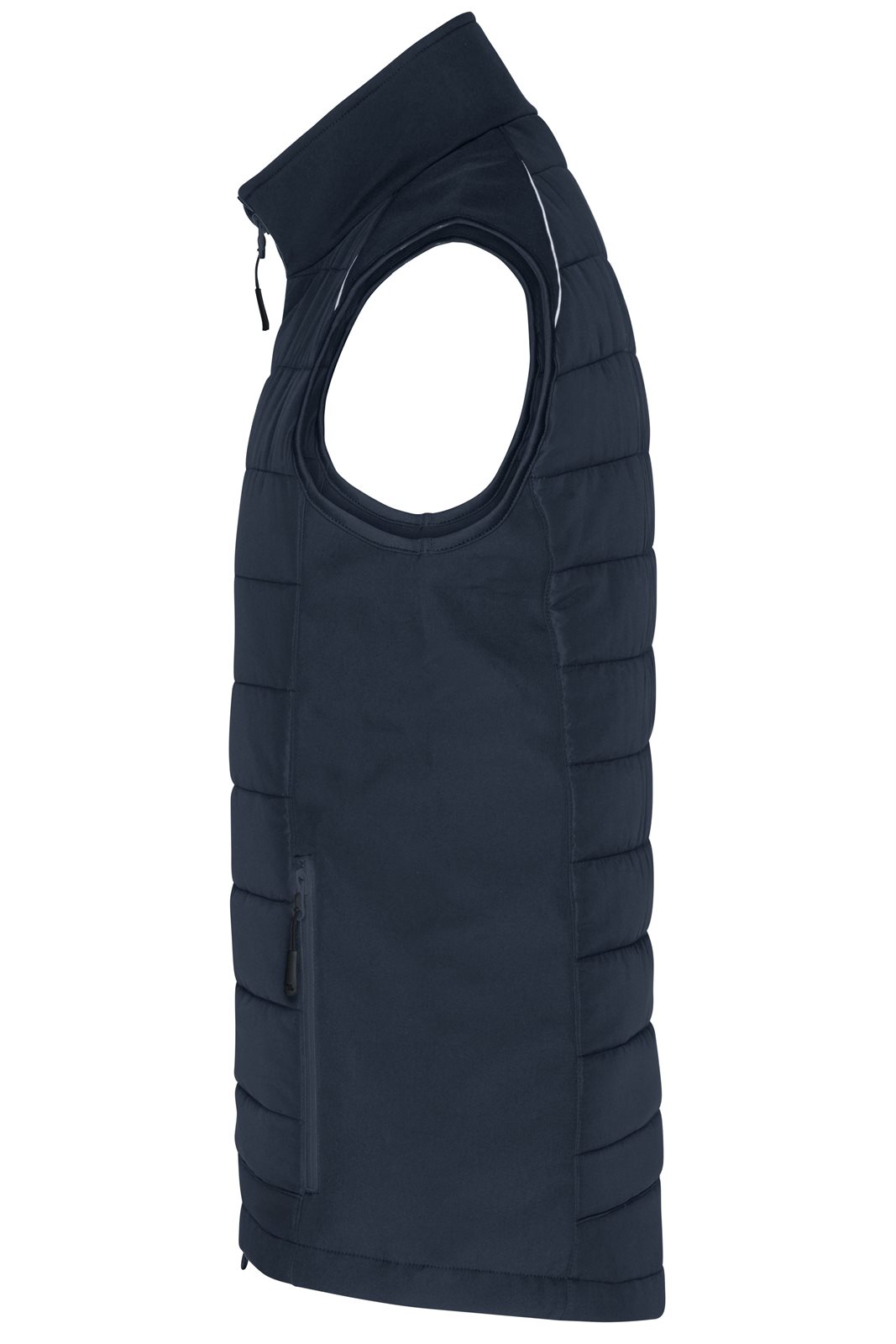 Weste Herren Grau – Men's Hybrid Vest GRS, Detailansicht